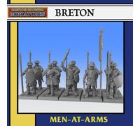 Breton Man at Arms Miniatura 32mm D&D Pathfinder ToW AoS Proxy Bretonnia 3D