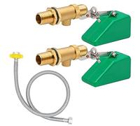 BREUAILY 2Pcs Valvola a Galleggiante per Acqua da 1/2 Pollice Valvola di Controllo Automatica del Livello Dell'Acqua con Tubo in Acciaio Inox Valvole Galleggianti per Abbeveratoi