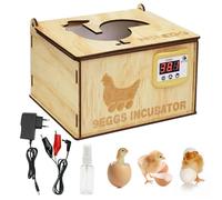 BREUAILY DIY 9 Uova Incubatrice Incubatore Uova Galline con Display Digitale a LED Controllo Intelligente Della Temperatura Incubatore per Uova Rettili Pollame Gallina