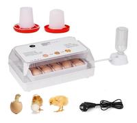 BREUAILY Incubatrice da 15 Uova Gallina 3 in 1 Incubatrice per Uova Automatica Professionale Home Use Inkubator con Rotazione Automatica e Luce dell'Uovo per Pollo Anatre Quaglia
