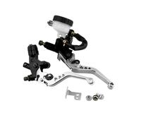 Breve Leva Freno Leve Serbatoio Cilindro Principale Della Frizione Freno Anteriore 7/8 22 Mm In Lega Alluminio Freno A Mano Motocicletta Leva Freno Moto(Sliver)