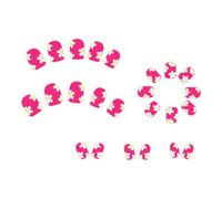 Breve Piazza Premere Su Unghie Con Fiori Disegni Finitura Lucida Falso Manicure Per L'Arte Moda Amante Del