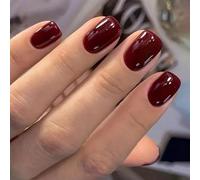 Breve Piazza Premere Unghie Pieno Copre Falso Comodo Usura Manicure Per Un Look Unico ed Elegante 24Pcs Ufficio Usura Chi