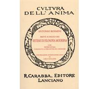 Breve Schizzo dei Sistemi di Filosofia Moderna e del Proprio Sistema e Dialogo S
