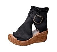 Breve Stivali Romani Donna Zeppa Sandali Aperta Sandals Gladiatore Romane Scarpe Infradito Estivi Ciabatte Eleganti Zatteroni Pantofole Alti Con Fascia Platform Zoccoli Calzature Open Toe Sandal