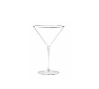 Brevetti WAF Bicchiere Martini Glass 24,5 Cl Plastica San Trasparente 1 Pz