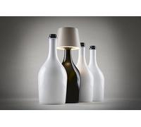 BREVETTI WAF One-Light Moon Lampada Bottiglia a Led, Paralume Lampada Portatile e Ricaricabile, Lampada da Tavolo per Interni/Esterni - Sabbia