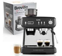 Breville Barista Max+ - Macchina per caffè espresso con macinino intelligente e dosaggio, montalatte integrato, tester di precisione per estrazione, pompa a 15 bar, nero