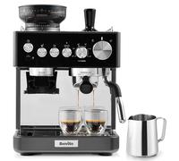Breville Barista Sense Macchina per caffè espresso | Macchina da caffè con macinacaffè integrato e montalatte | Lancia vapore TempSense | Pompa italiana da 15 bar | Nero [VCF187X]