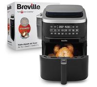 Breville Halo Friggitrice senza olio vapore - Friggitrice digitale senza olio da 7 litri con tecnologia SteamFry - 1700 W - Nero [VDF133X] - Presa UE