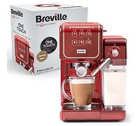 Breville Prima Latte III - Macchina per caffè espresso completamente automatica con montalatte e pompa italiana da 19 bar, compatibile con cuscinetti ESE | rosso [VCF147X]