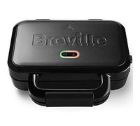 Breville Ultimate Deep Fill Toastie Maker | Tostapane per sandwich a 2 fette | Piastre antiaderenti rimovibili | Acciaio inossidabile | Nero [VST082]