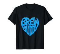 Brew Buddy - Tipografia a forma di cuore degli amici della birra artigianale Maglietta