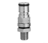 Brew Like a Pro Ball Lock Gas Bulkhead Post Liquor Adapter in acciaio inox (Gas)