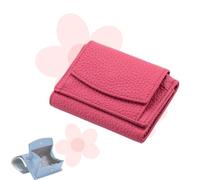 BreWel Houtangduty Mini Wallet for Woman Houtndguter, Houtndguter 2025 New Leather Rfid Blocking Card Holder Organizer Pocket Mini Wallet (Rose Red,One Size)