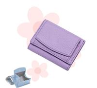 BreWel Houtangduty Mini Wallet for Woman Houtndguter, Houtndguter 2025 New Leather Rfid Blocking Card Holder Organizer Pocket Mini Wallet (Purple,One Size)