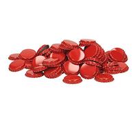 Brewferm Tappi a corona da 29 mm, rosso, inserto in schiuma, 100 pezzi