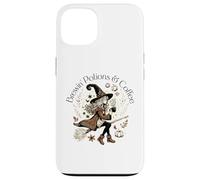 Brewin Potions and Coffee Cottagecore aesthetic Coffee Witch Custodia per iPhone 13