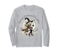 Brewin Potions And Coffee Cottagecore Aesthetic Coffee Witch Maglia a Manica