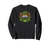 Brewing Happiness One Batch At A Time Beer Hops Design Felpa