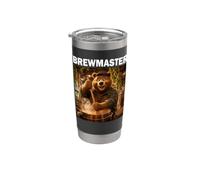 Brewmaster Birraio divertente Birrificio artigianale Bicchiere termico in acciaio inox doppia parete