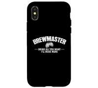 Brewmaster Trink così tanto che vuoi, faccio più Brew Beer Custodia per iPhone X/XS