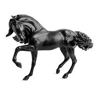 Breyer Bandai Serie tradizionale Sjoerd - Modello frisone | 20 cm scala 1:9 Sjoerd - Giocattolo per cavalli frisone | Giocattoli da collezione dipinti a mano sono ottimi regali per cavalli per ragazze