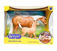 Breyer Horses Traditional Series Ebony Shines & Charlize | Set di 2 cavalli | Modello giocattolo per cavalli | 11,5 "x 9" | Scala 1:9 | Modello #1872