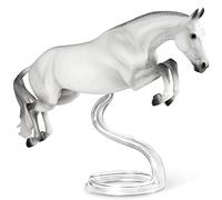 Breyer Horses Traditional Series Get Rowdy | Cavallo dell'anno ad alte prestazioni USEF 2019 e 2020 | Modello giocattolo per cavalli | 35,6 x 27,9 cm | scala 1:9 | Modello #1862, bianco
