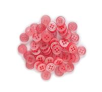 Breyhda 100 Bottoni in Resina a 4 Fori da 10-15 mm per progetti di Cucito, Scrapbooking e Abbigliamento Fai da Te,12,5 mm