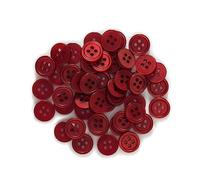 Breyhda 100 Bottoni in Resina a 4 Fori da 10-15 mm per progetti di Cucito, Scrapbooking e Abbigliamento Fai da Te,15 mm