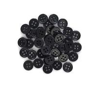 Breyhda 100 Bottoni in Resina a 4 Fori da 10-15 mm per progetti di Cucito, Scrapbooking e Abbigliamento Fai da Te,10 mm