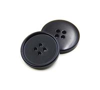 Breyhda 20 Bottoni in Resina da 15-25 mm per Cappotti, Giacche a Vento e Accessori da Cucito,Nero,15 mm