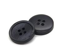 Breyhda 30 Bottoni in Resina da 15 mm 20 mm a 4 Fori per Cucire Giacche e Giacche,Nero,20 mm