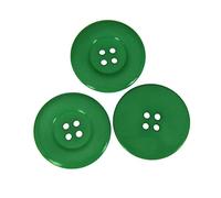 Breyhda 5 Bottoni Rotondi Grandi in Resina da 3,8 cm per Cappotti e Accessori da Cucito,Grigio Chiaro,38 mm