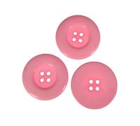 Breyhda 5 Bottoni Rotondi Grandi in Resina da 3,8 cm per Cappotti e Accessori da Cucito,Rosa,38 mm