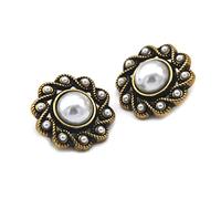 Breyhda 6 Bottoni in Metallo Dorato con Fiori da 18 mm 20 mm 23 mm per Cucire Blazer da Donna,20 mm