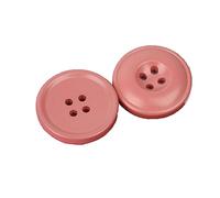 Breyhda 6 Bottoni in Resina a 4 Fori per Decorazioni di Abbigliamento e progetti di Cucito Fai-da-Te,Rosa,23 mm