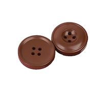 Breyhda 6 Bottoni in Resina a 4 Fori per Decorazioni di Abbigliamento e progetti di Cucito Fai-da-Te,caffè,23 mm