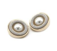 Breyhda 6 Bottoni in Tessuto Dorato da 18 mm 23 mm 25 mm per Cucire Abiti retrò,Grigio,25 mm