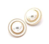 Breyhda 6 Bottoni per Cappotto di Perle per Abbigliamento Bottoni Decorativi per Cucire Maglione Vintage,25 mm