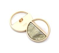 Breyhda 6 Bottoni per Maglione in Metallo Dorato per Cucire Abiti da Donna,23 mm