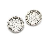 Breyhda 6 Bottoni Vintage in Metallo per Giacca a Vento da Donna,23 mm