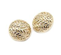 Breyhda 6 Bottoni Vuoti in Metallo per Cucire Cappotti, Camicette,Oro,20 mm