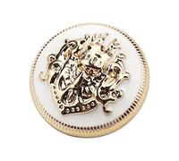 Breyhda Bottoni Automatici in Metallo da 10 Pezzi per Cappotti e Giacche - Bottoni Decorativi per progetti di Cucito,23 mm