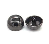 Breyhda Bottoni in Metallo a Forma di Fungo per Cappotti da Donna, Giacche a Vento, Borse in Maglia, Cucito,Nero,18 mm 6 Pezzi