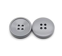 Breyhda Bottoni in Resina da 10 Pezzi 21mm 25mm 30mm - Bottoni per Cappotti Resistenti per progetti di Cucito e Sartoria,Grigio,25 mm