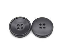 Breyhda Bottoni in Resina da 10 Pezzi 21mm 25mm 30mm - Bottoni per Cappotti Resistenti per progetti di Cucito e Sartoria,Nero,21 mm