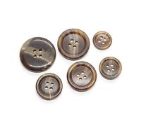 Breyhda Bottoni in Resina da 15 mm-25 mm per Cucire soprabiti e Cappotti,18 mm 30 Pezzi