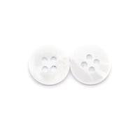 Breyhda Bottoni in Resina da 30 Pezzi 9mm 10mm 11mm per Cucire Camicie,Bianco,9 mm